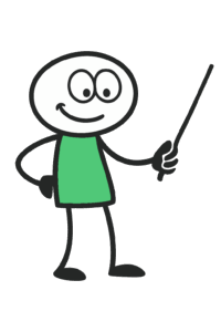 Figur mit Zeigestab